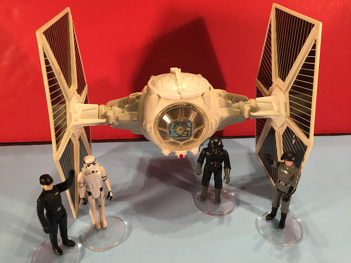 TIE Fighter and action figures